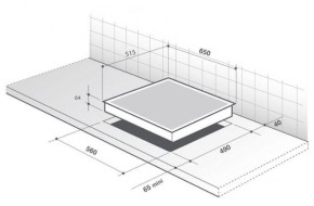 Газовая варочная панель De Dietrich DPG 7549 B Газовая варочная панель De Dietrich DPG 7549 B