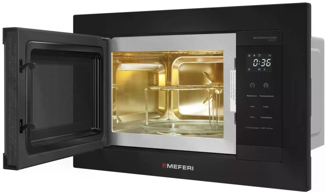 Встраиваемая микроволновая печь СВЧ Meferi MMO6020BK COMFORT