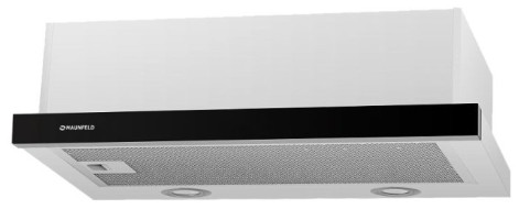 Встраиваемая вытяжка MAUNFELD VS Light Glass 50 Ln белый/черное стекло Встраиваемая вытяжка MAUNFELD VS Light Glass 50 Ln белый/черное стекло