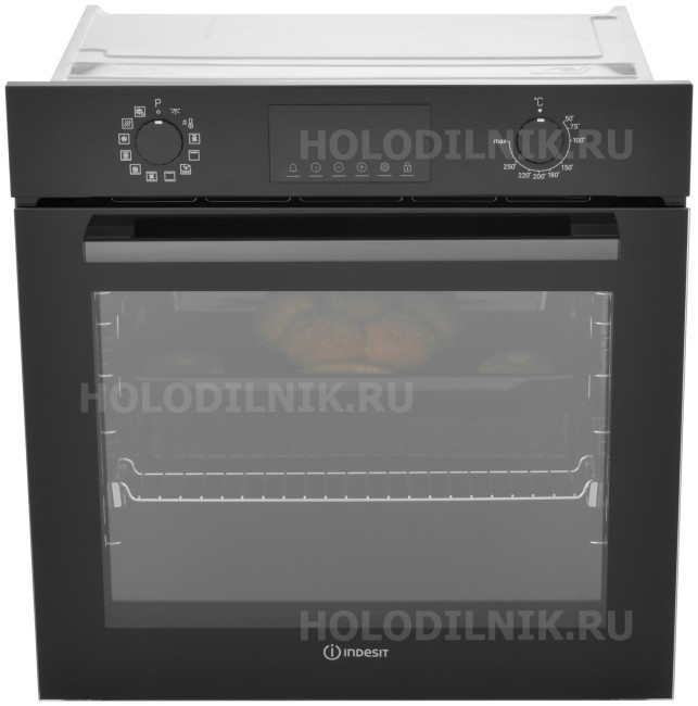 Электрический духовой шкаф Indesit IBFTE 3841 J BL черный Электрический духовой шкаф Indesit IBFTE 3841 J BL черный