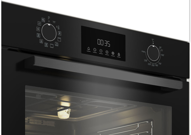Электрический духовой шкаф Indesit IBFTE 3841 J BL черный Электрический духовой шкаф Indesit IBFTE 3841 J BL черный
