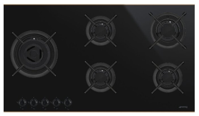 Газовая варочная панель smeg PV695LCNR