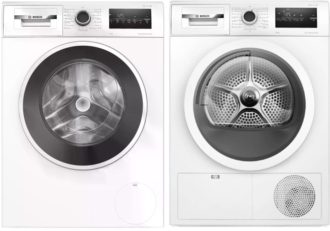 Комплект стиральная и сушильная машина Bosch WAN28201ME + WTN86211ME