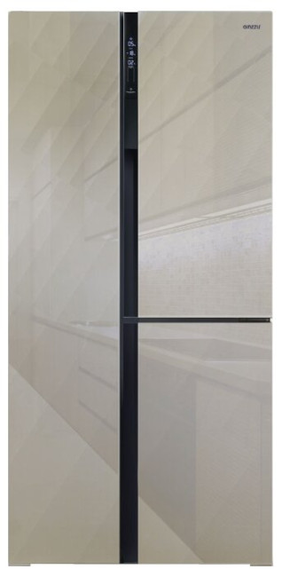 Холодильник Ginzzu NFK-610 Gold glass
