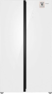 Холодильник WEISSGAUFF WSBS 1036 Inverter NoFrost Premium White Glass