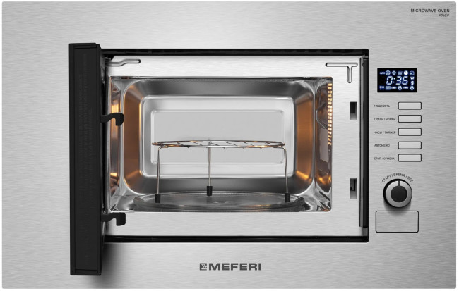 Встраиваемая микроволновая печь СВЧ Meferi MMO6020IX SLIM POWER Встраиваемая микроволновая печь СВЧ Meferi MMO6020IX SLIM POWER