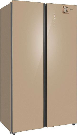 Холодильник WEISSGAUFF WSBS 1036 Inverter NoFrost Premium Сhampagne Glass Холодильник WEISSGAUFF WSBS 1036 Inverter NoFrost Premium Сhampagne Glass