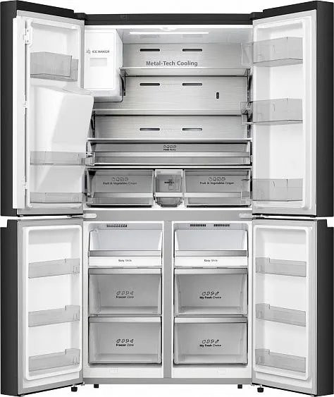 Холодильник WEISSGAUFF WCD 687 NFBX NoFrost Inverter Холодильник WEISSGAUFF WCD 687 NFBX NoFrost Inverter