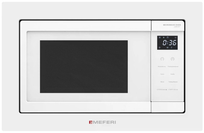 Встраиваемая микроволновая печь СВЧ Meferi MMO6020WH COMFORT