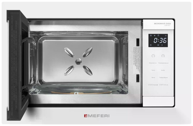 Встраиваемая микроволновая печь СВЧ Meferi MMO6020WH COMFORT