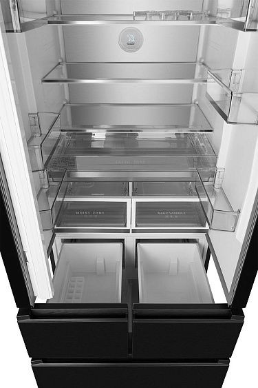 Холодильник WEISSGAUFF WFD 450 Built-in Inverter NoFrost Dark Inox