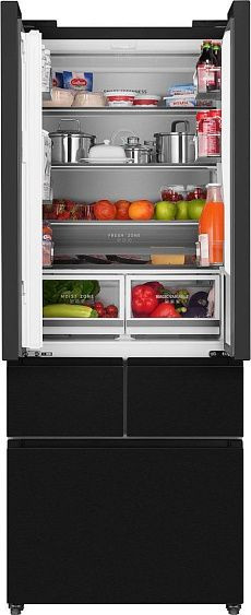 Холодильник WEISSGAUFF WFD 450 Built-in Inverter NoFrost Dark Inox