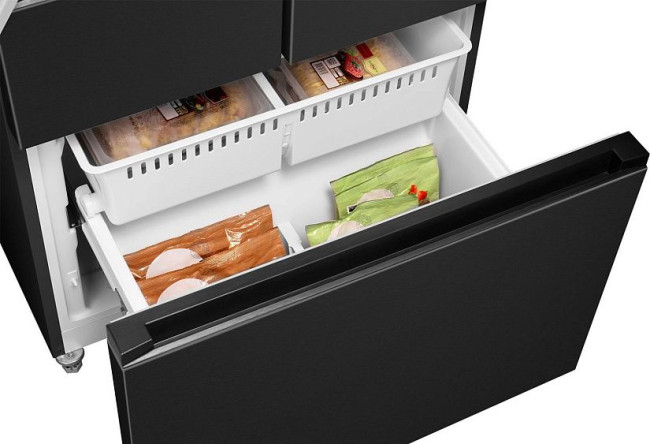 Холодильник WEISSGAUFF WFD 450 Built-in Inverter NoFrost Dark Inox