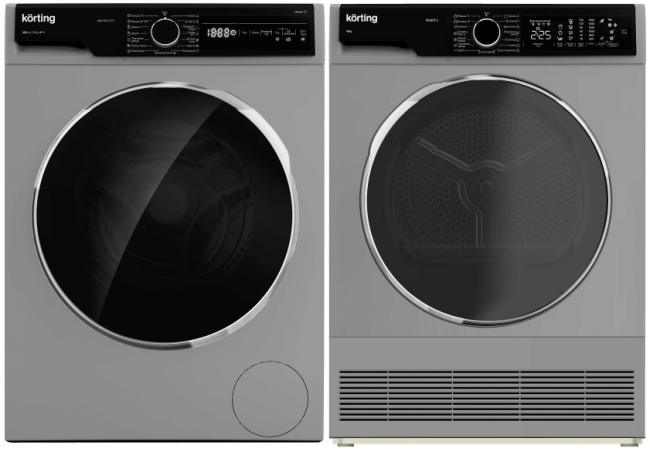 Комплект стиральная и сушильная машина Korting KWM 58LS1297 S + KD 60L97 S