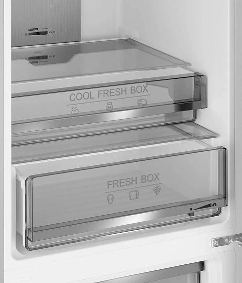 Холодильник WEISSGAUFF WRK 195 D Full NoFrost White Rock Glass