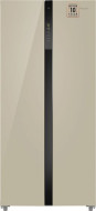 Холодильник WEISSGAUFF WSBS 500 Inverter NoFrost Beige Glass Холодильник WEISSGAUFF WSBS 500 Inverter NoFrost Beige Glass
