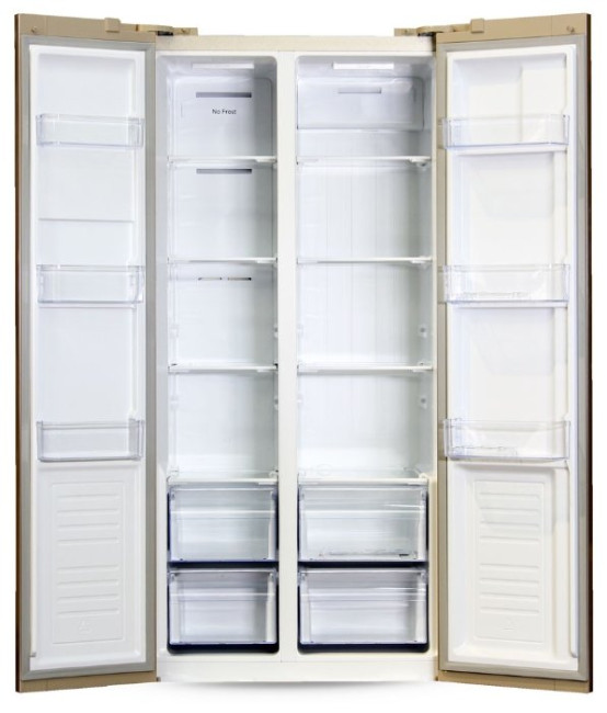 Холодильник Ginzzu NFK-465 Gold glass Холодильник Ginzzu NFK-465 Gold glass