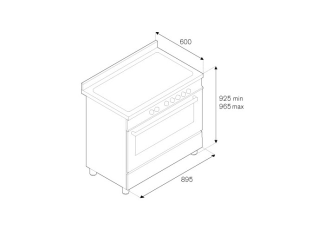 Комбинированная плита Bertazzoni MAS90 6 MFE S XE Комбинированная плита Bertazzoni MAS90 6 MFE S XE