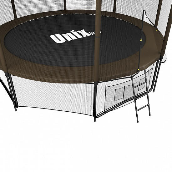 Каркасный батут Unix Line 12ft Black&Brown outside 366х366х269 см Каркасный батут Unix Line 12ft Black&Brown outside 366х366х269 см