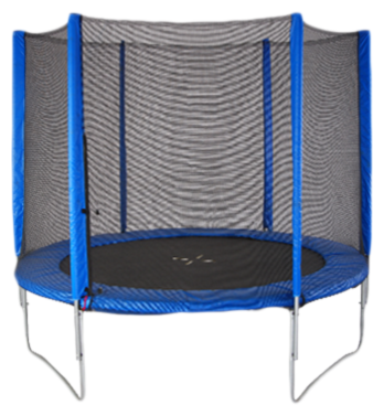 Каркасный батут Beste-Sport 12ft с внешней сеткой 366х366х190 см