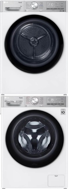 Комплект стиральная и сушильная машина LG TW4V9RW9E + DC90V9V9E + DK1W