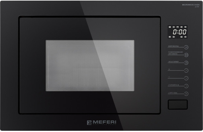 Встраиваемая микроволновая печь СВЧ Meferi MMO6025BK MATT ULTRA Встраиваемая микроволновая печь СВЧ Meferi MMO6025BK MATT ULTRA