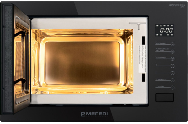 Встраиваемая микроволновая печь СВЧ Meferi MMO6025BK MATT ULTRA Встраиваемая микроволновая печь СВЧ Meferi MMO6025BK MATT ULTRA