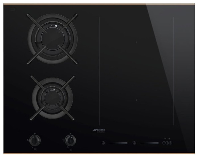 Комбинированная варочная панель smeg PM6621WLDR