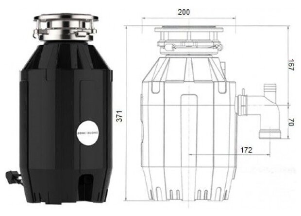 Бытовой измельчитель Bone Crusher BC 910 Бытовой измельчитель Bone Crusher BC 910