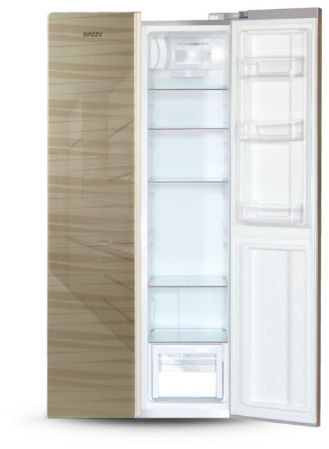 Холодильник Ginzzu NFK-452 Gold glass Холодильник Ginzzu NFK-452 Gold glass
