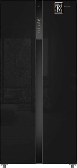 Холодильник WEISSGAUFF WSBS 500 Inverter NoFrost Black Glass Холодильник WEISSGAUFF WSBS 500 Inverter NoFrost Black Glass