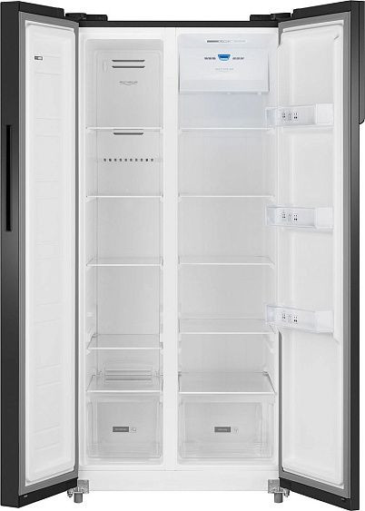 Холодильник WEISSGAUFF WSBS 500 Inverter NoFrost Black Glass Холодильник WEISSGAUFF WSBS 500 Inverter NoFrost Black Glass