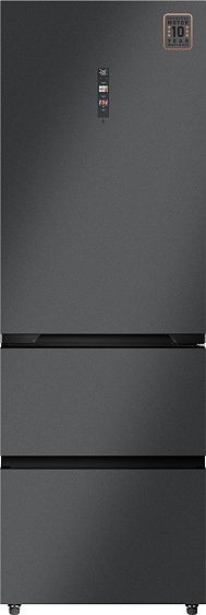 Холодильник WEISSGAUFF WFD 450 Total NoFrost Inverter Dark Grey Built-in