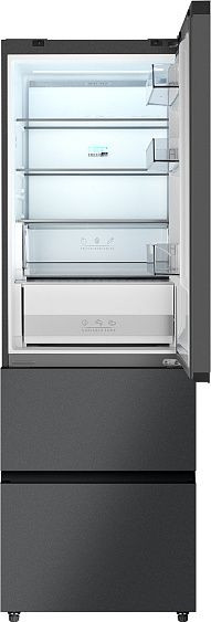 Холодильник WEISSGAUFF WFD 450 Total NoFrost Inverter Dark Grey Built-in