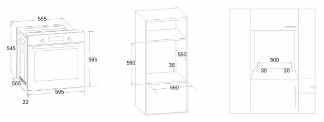 Встраиваемый газовый духовой шкаф Simfer B6GB12011 Встраиваемый газовый духовой шкаф Simfer B6GB12011