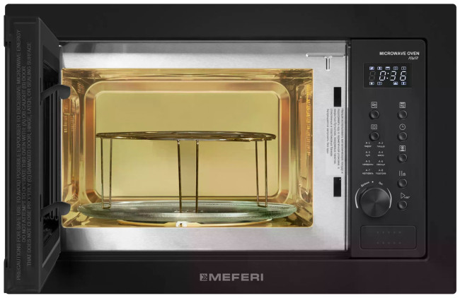 Встраиваемая микроволновая печь СВЧ Meferi MMO6025BK POWER