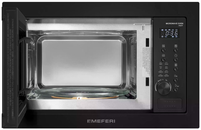 Встраиваемая микроволновая печь СВЧ Meferi MMO6025BK POWER