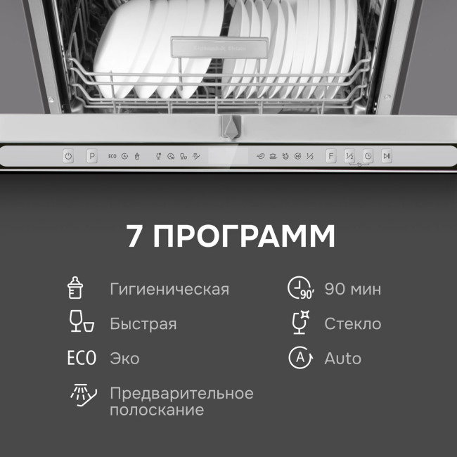 Встраиваемая посудомоечная машина Zigmund & Shtain DW 312.6