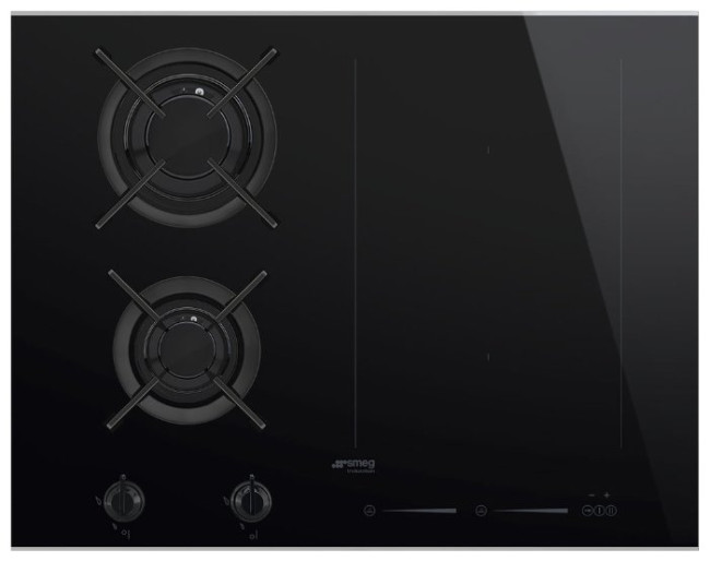 Комбинированная варочная панель smeg PM6621WLDX