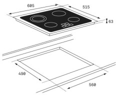 Электрическая варочная панель TEKA TT 6415 (40239041) Электрическая варочная панель TEKA TT 6415 (40239041)