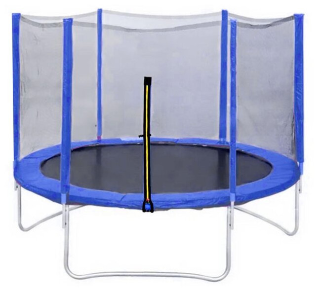 Каркасный батут DFC Trampoline Fitness 8FT-TR-LG/8FT-TR-B с сеткой 244х244 см Каркасный батут DFC Trampoline Fitness 8FT-TR-LG/8FT-TR-B с сеткой 244х244 см