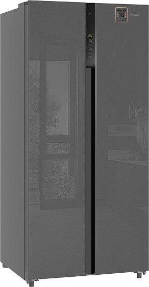 Холодильник WEISSGAUFF WSBS 500 Inverter NoFrost Bru Steel Glass Холодильник WEISSGAUFF WSBS 500 Inverter NoFrost Bru Steel Glass