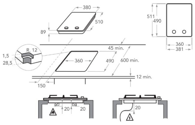 Газовая варочная панель KitchenAid KHDD2 38510
