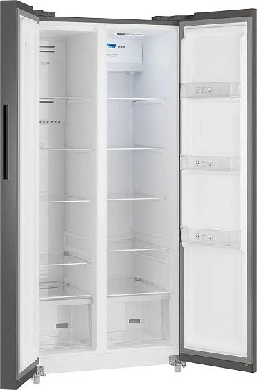 Холодильник WEISSGAUFF WSBS 500 Inverter NoFrost Dark Grey