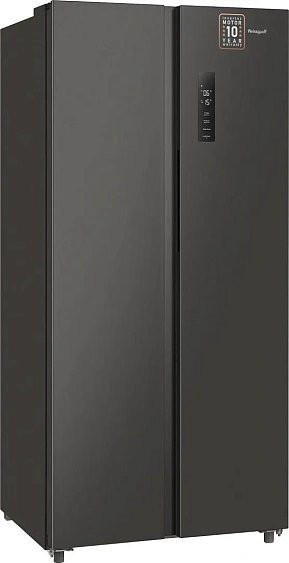 Холодильник WEISSGAUFF WSBS 500 Inverter NoFrost Dark Grey