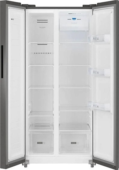 Холодильник WEISSGAUFF WSBS 500 Inverter NoFrost Dark Grey