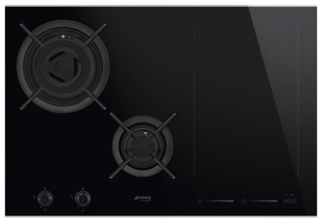Комбинированная варочная панель smeg PM6721WLDX