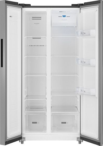 Холодильник WEISSGAUFF WSBS 500 Inverter NoFrost Inox Холодильник WEISSGAUFF WSBS 500 Inverter NoFrost Inox