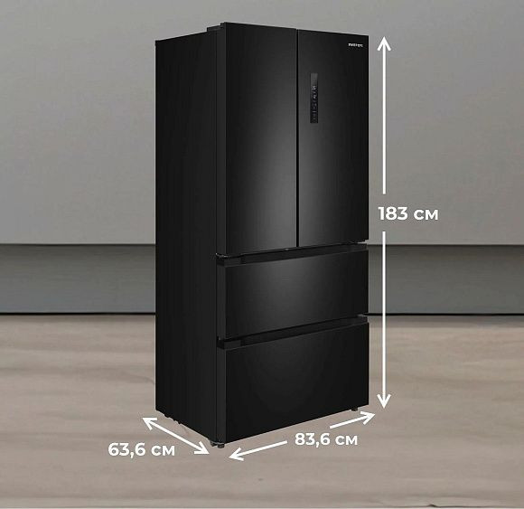 Холодильник MEFERI MFR83BLACK IX TOTAL NO FROST FRENCH DOOR COMFORT Холодильник MEFERI MFR83BLACK IX TOTAL NO FROST FRENCH DOOR COMFORT