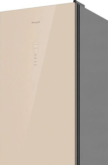 Холодильник WEISSGAUFF WRK 2000 Total NoFrost Inverter Beige Glass